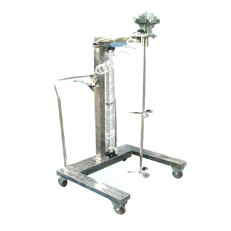 TC-AMP4-SUS Miscelatore pneumatico a cremagliera Gaston in acciaio inox